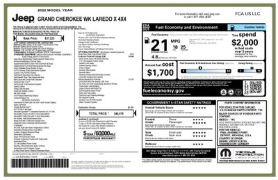 2022 Jeep Grand Cherokee WK Laredo X