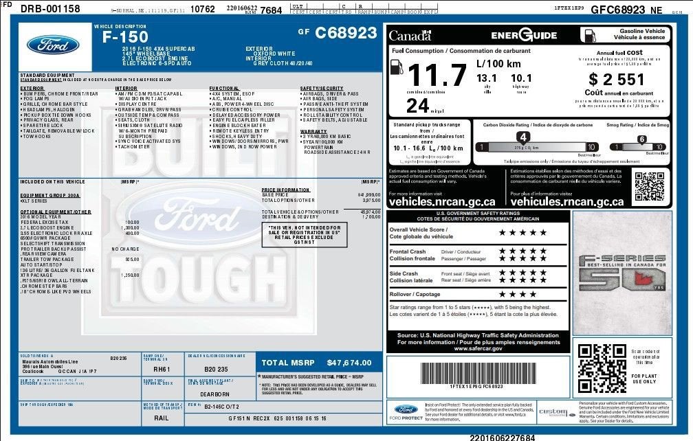 2016 Ford F-150 XLT