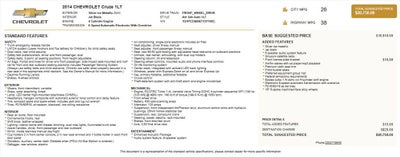 2014 Chevrolet Cruze 1LT