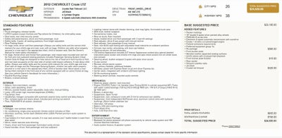2012 Chevrolet Cruze LTZ