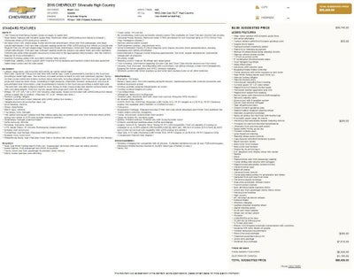 2016 Chevrolet Silverado 2500 HD High Country