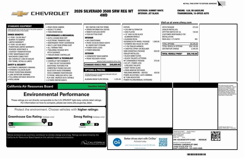 2026 Chevrolet Silverado 3500 HD WT