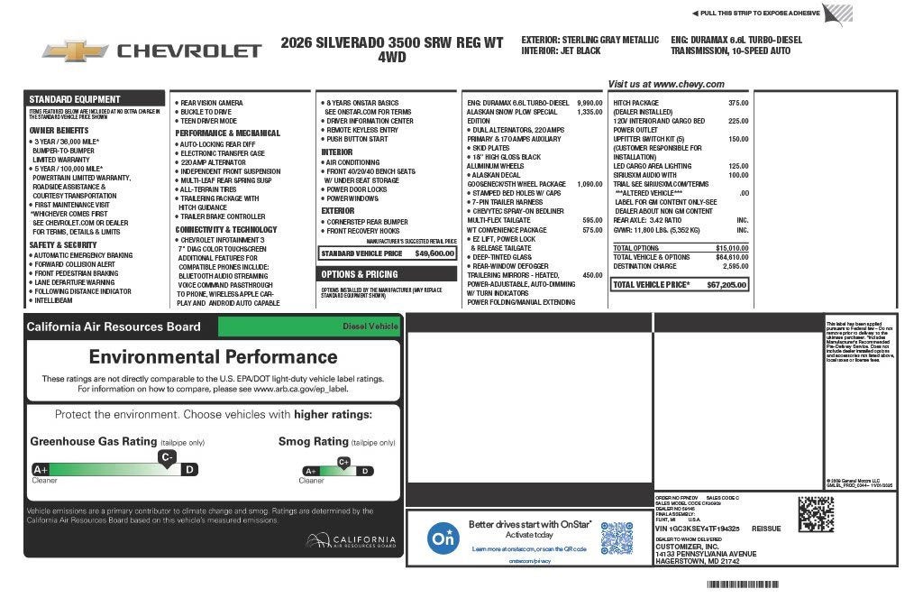 2026 Chevrolet Silverado 3500 HD WT