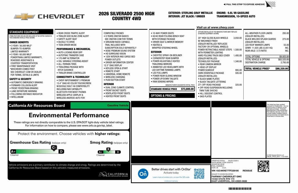 2026 Chevrolet Silverado 2500 HD High Country