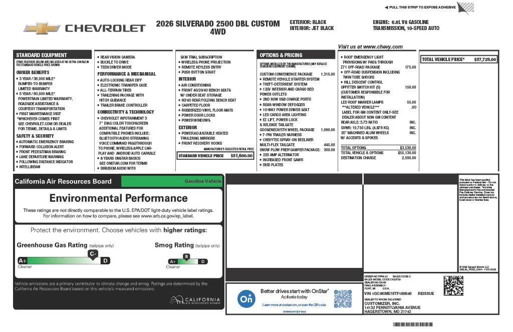 2026 Chevrolet Silverado 2500 HD Custom