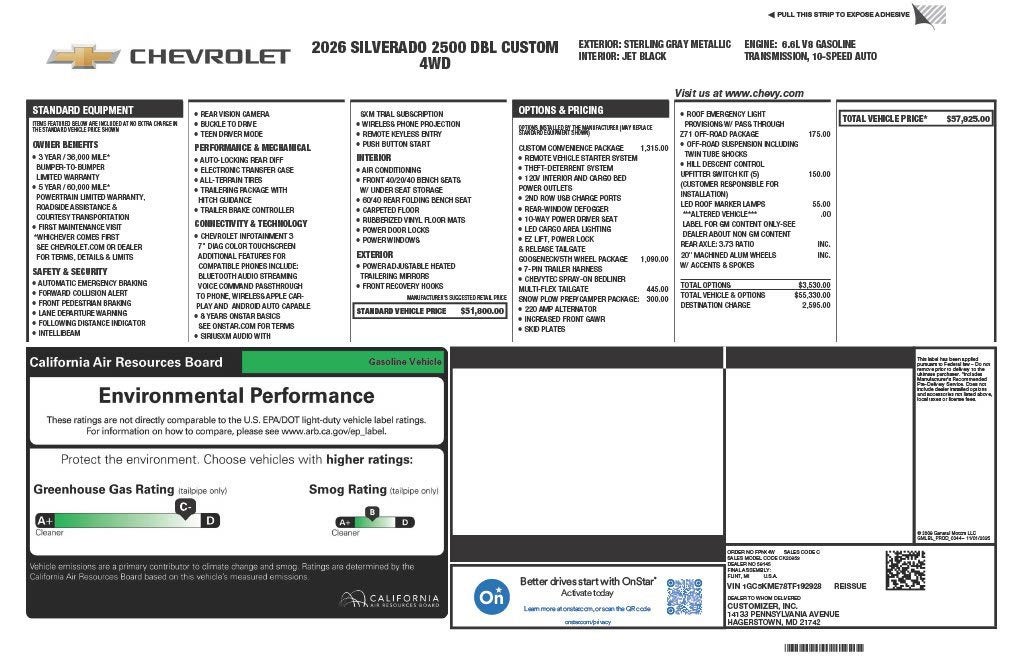 2026 Chevrolet Silverado 2500 HD Custom
