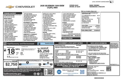 2026 Chevrolet Silverado 1500 LT (2FL)