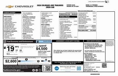 2026 Chevrolet Colorado Trail Boss