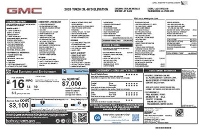 2026 GMC Yukon XL Elevation