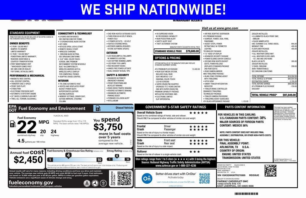 2026 GMC Yukon XL AT4