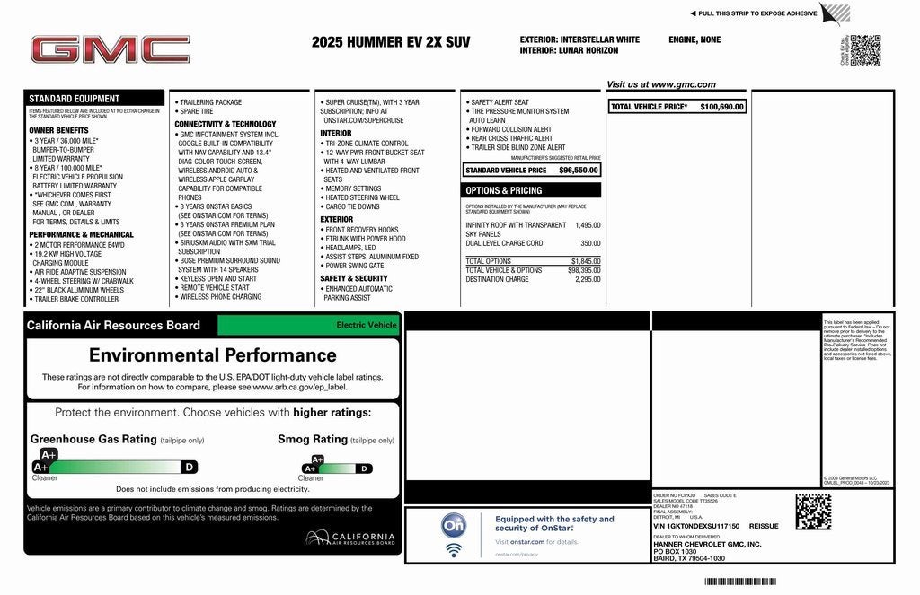 2025 GMC HUMMER EV SUV 2X