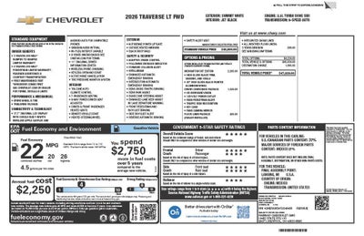 2026 Chevrolet Traverse LT