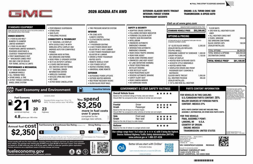 2026 Chevrolet Traverse LT