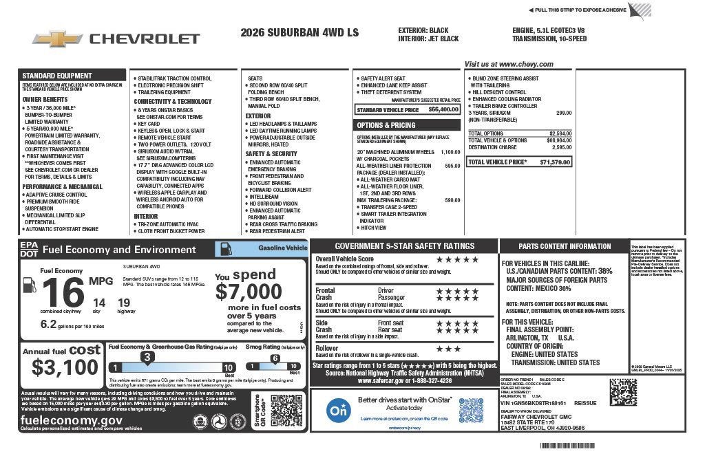 2026 Chevrolet Suburban LS
