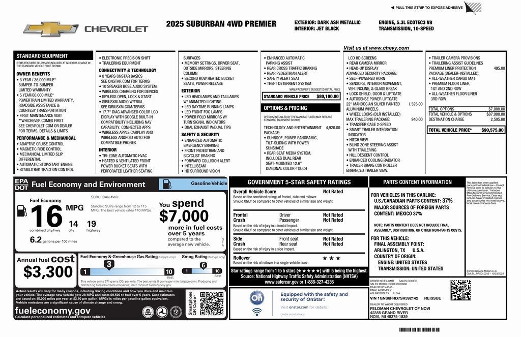 2025 Chevrolet Suburban Premier