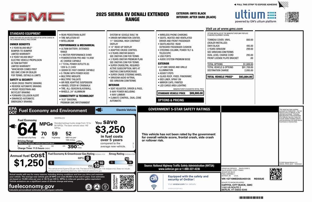 2025 GMC Sierra EV Extended Range Denali