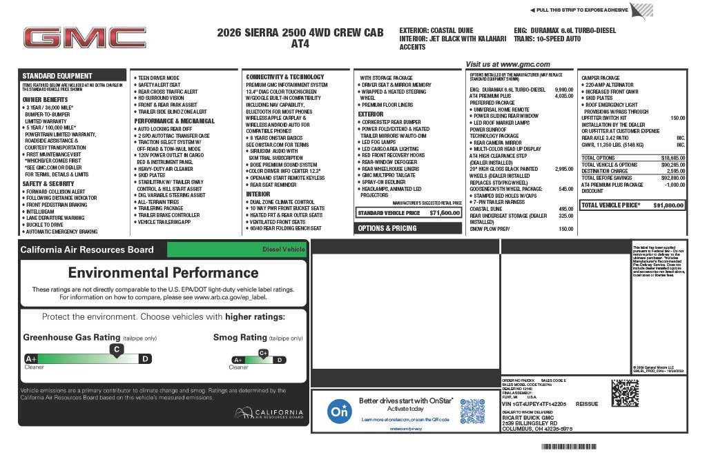 2026 GMC Sierra 2500 HD AT4