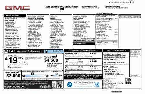 2026 GMC Canyon Denali
