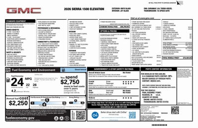 2026 GMC Sierra 1500 Elevation