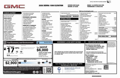 2026 GMC Sierra 1500 Elevation