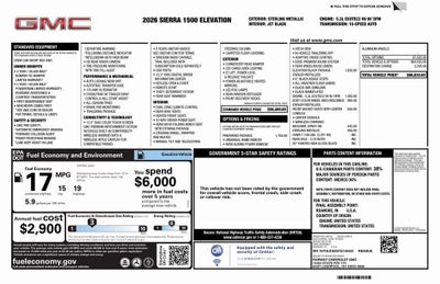 2026 GMC Sierra 1500 Elevation