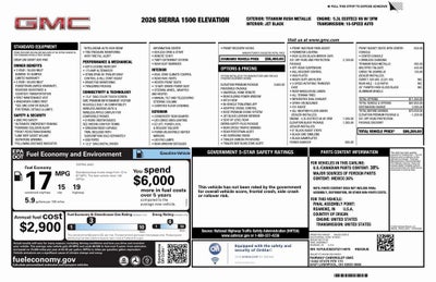 2026 GMC Sierra 1500 Elevation