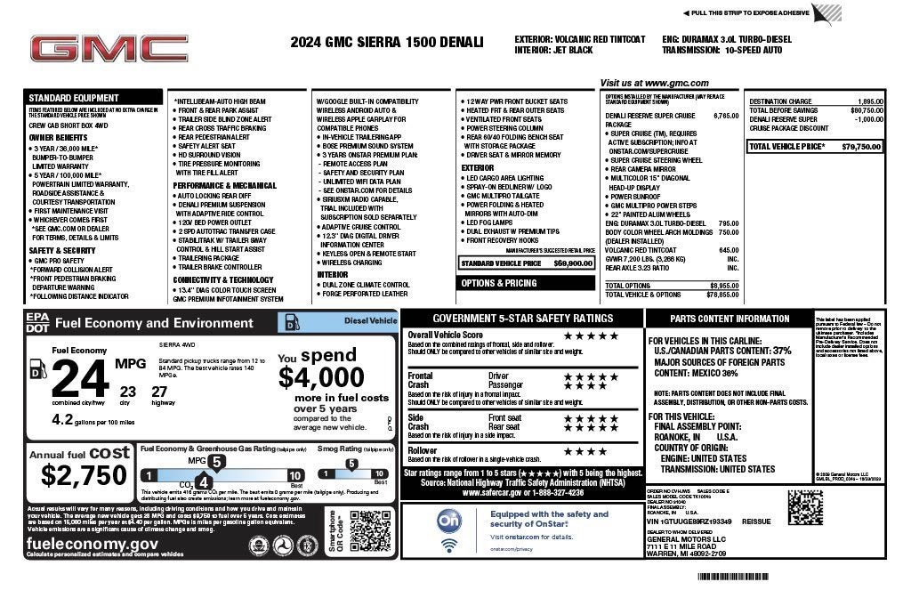 2024 GMC Sierra 1500 Denali