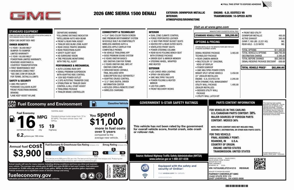 2026 GMC Sierra 1500 Denali