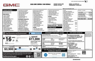 2026 GMC Sierra 1500 Denali