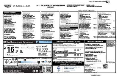 2023 Cadillac Escalade ESV Premium Luxury