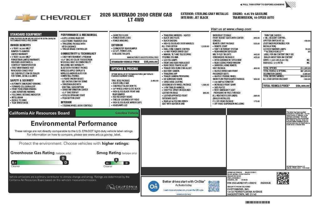 2026 Chevrolet Silverado 2500 HD LT