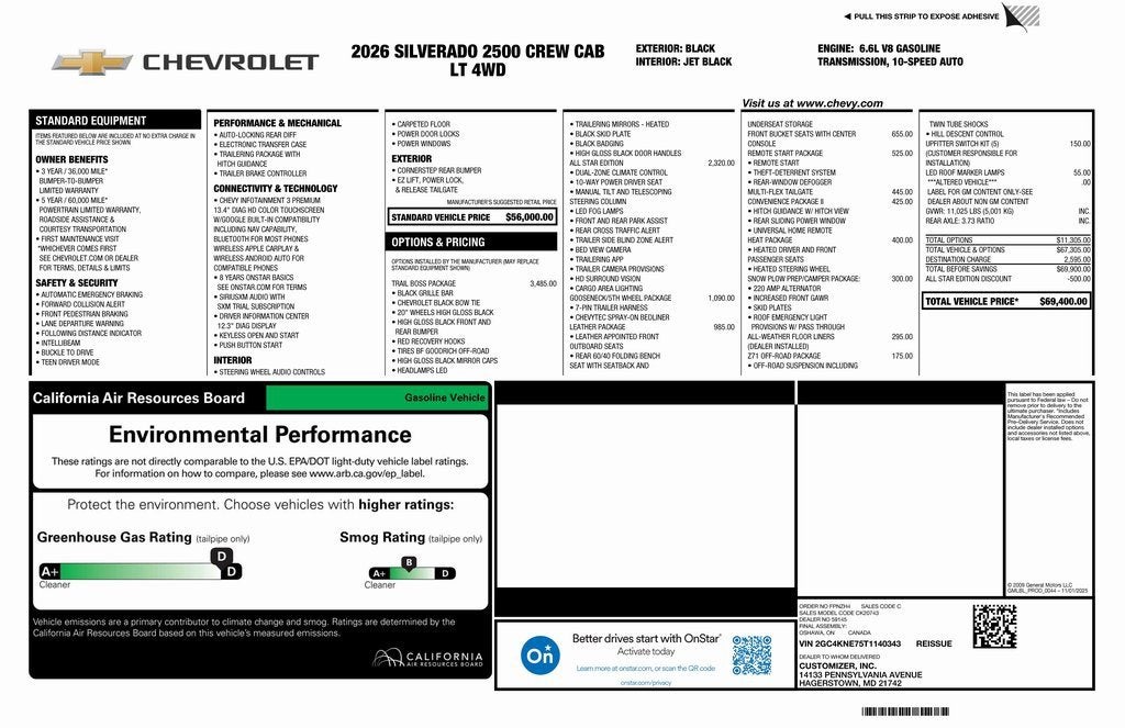 2026 Chevrolet Silverado 2500 HD LT