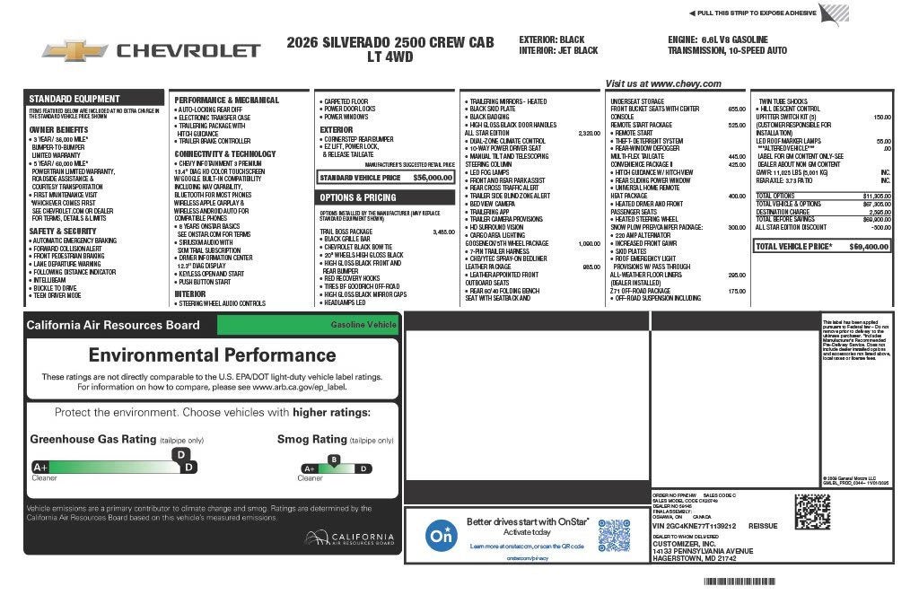 2026 Chevrolet Silverado 2500 HD LT