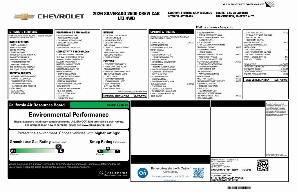 2026 Chevrolet Silverado 2500 HD LTZ