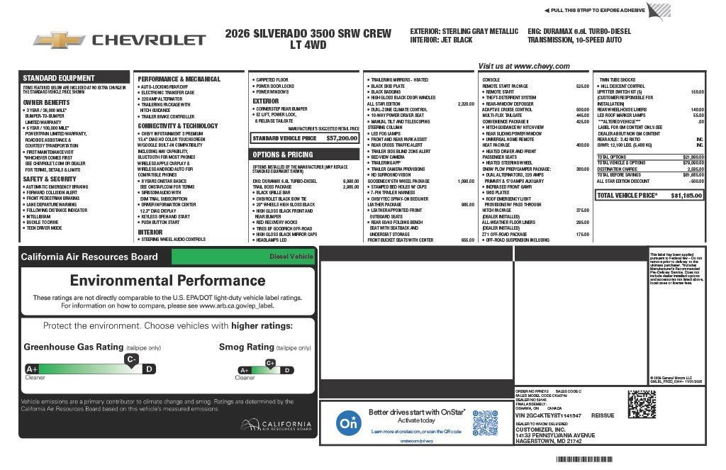 2026 Chevrolet Silverado 3500 HD LT