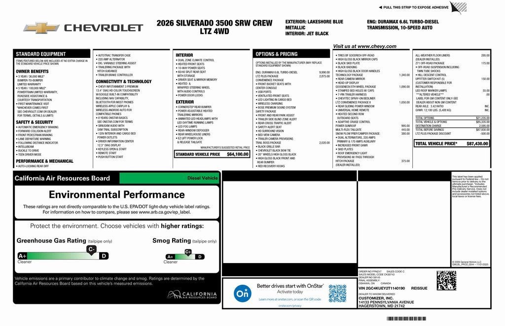 2026 Chevrolet Silverado 3500 HD LTZ