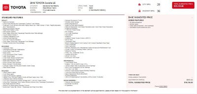 2019 Toyota Corolla LE