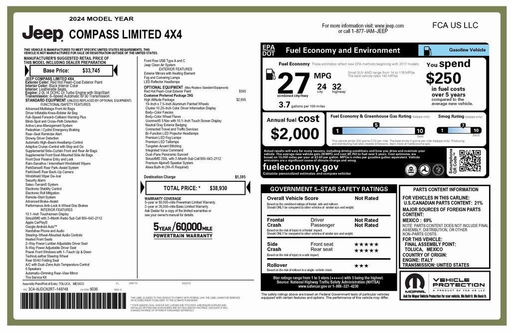 2024 Jeep Compass Limited 4x4