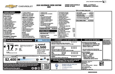 2020 Chevrolet Silverado 1500 Custom