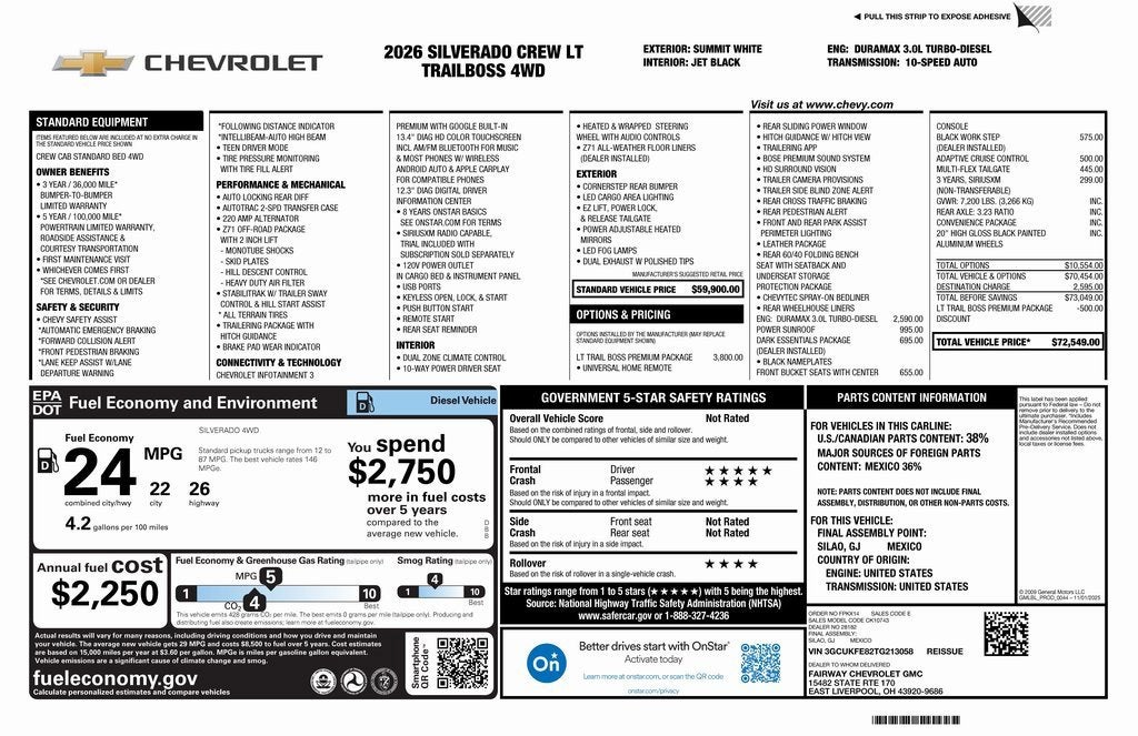 2026 Chevrolet Silverado 1500 LT Trail Boss
