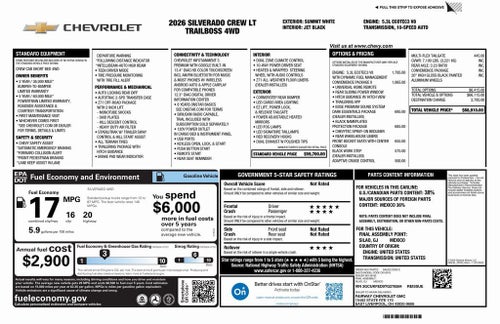 2026 Chevrolet Silverado 1500 LT Trail Boss