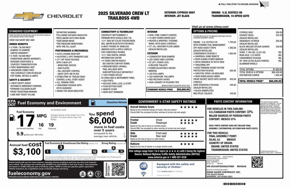 2025 Chevrolet Silverado 1500 LT Trail Boss