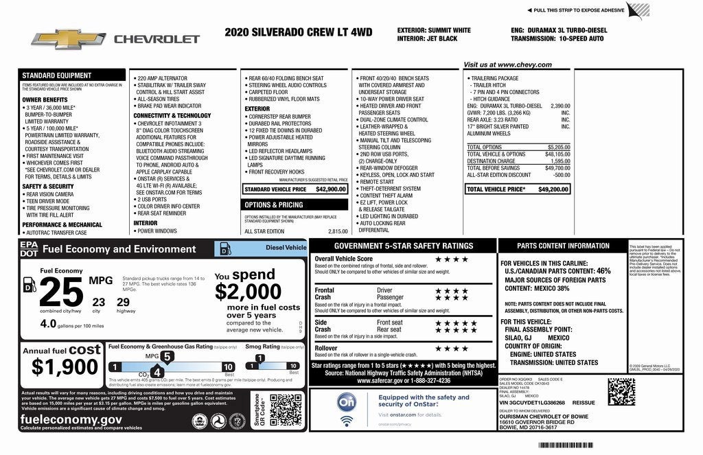 2020 Chevrolet Silverado 1500 LT