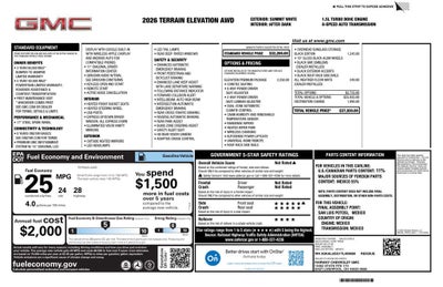 2026 GMC Terrain Elevation