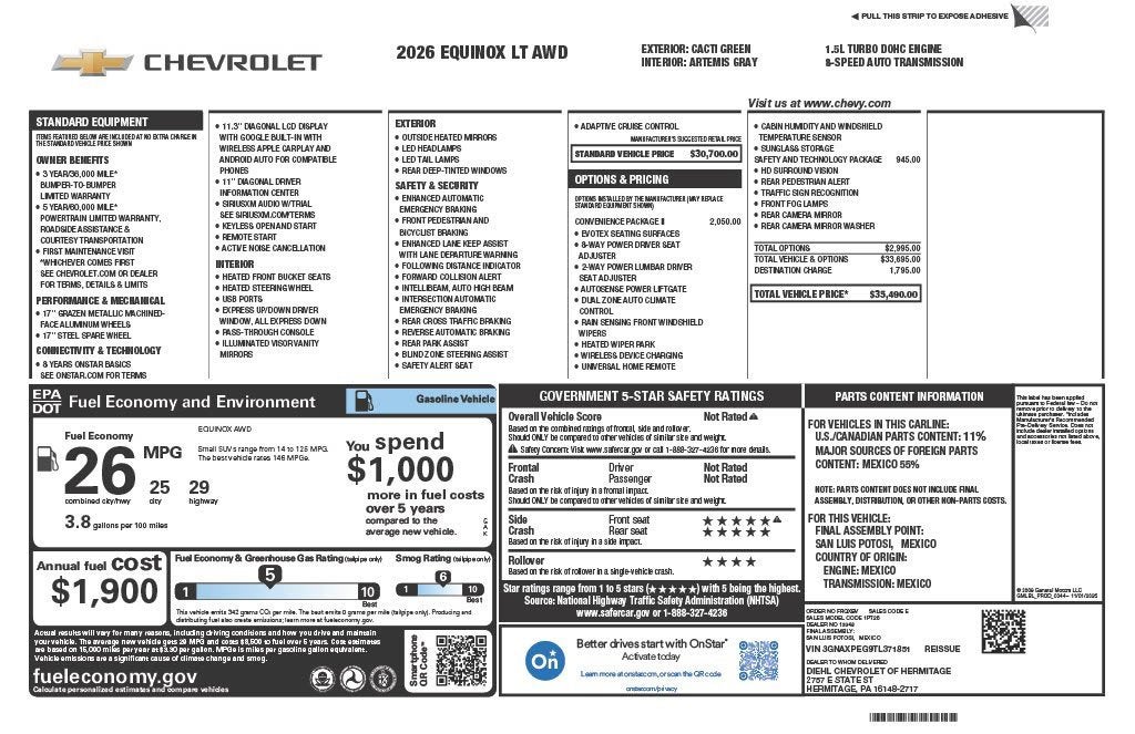 2026 Chevrolet Equinox LT