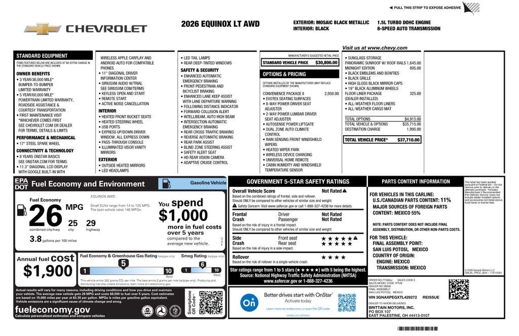 2026 Chevrolet Equinox LT