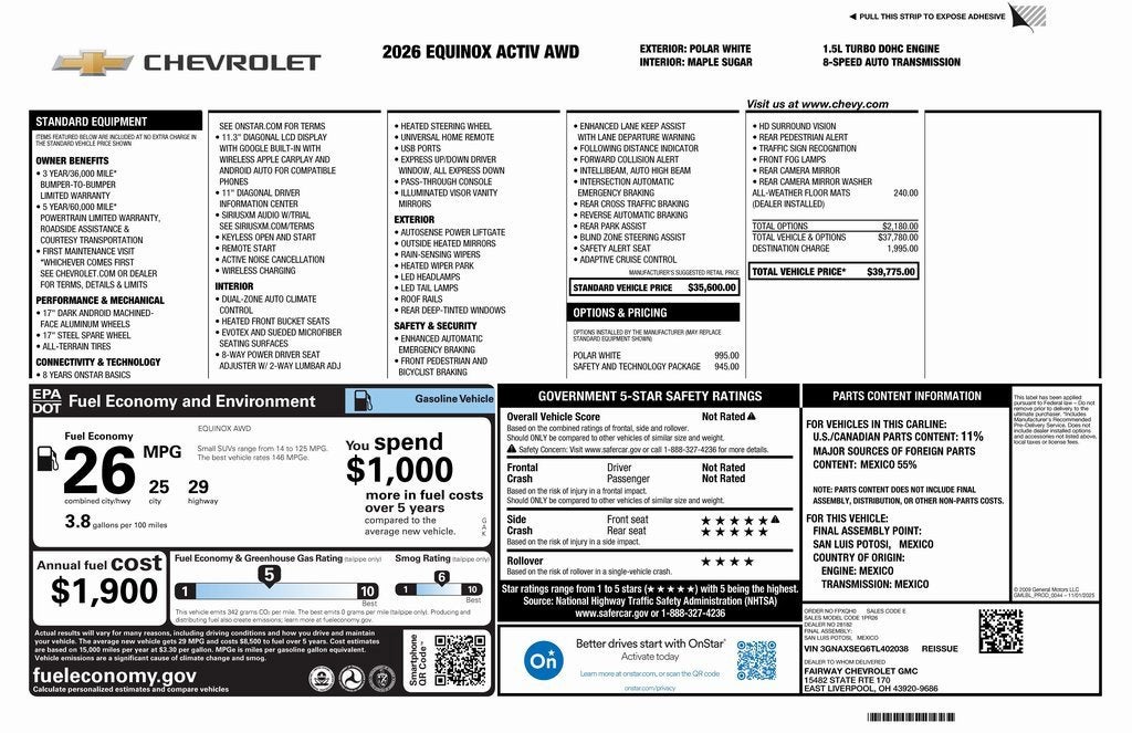 2026 Chevrolet Equinox ACTIV