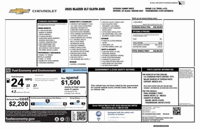 2025 Chevrolet Blazer 2LT