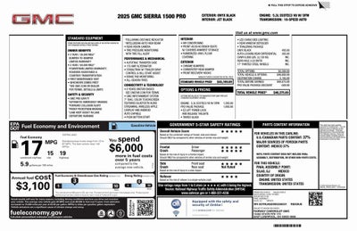 2025 GMC Sierra 1500 Pro