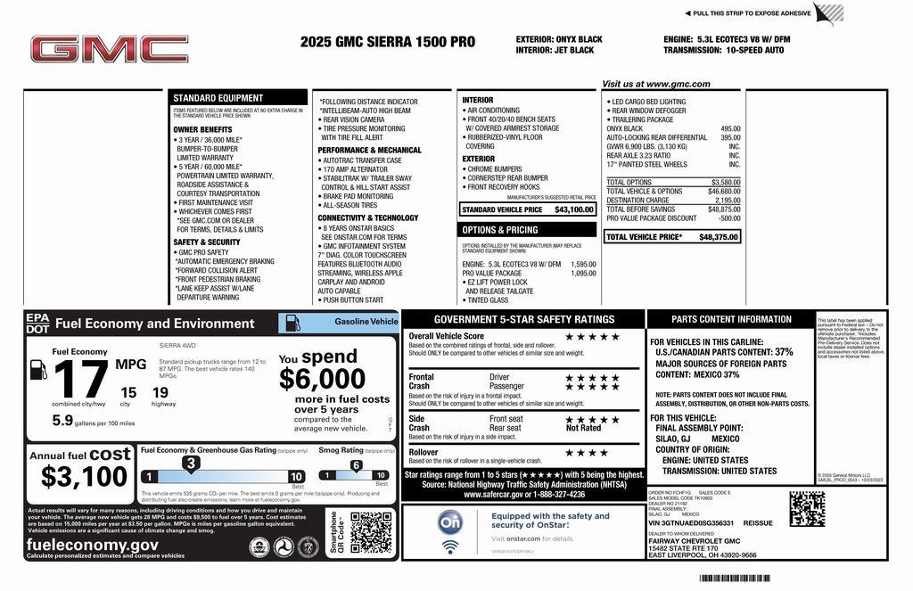 2025 GMC Sierra 1500 Pro